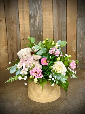 Baby Hat Box Arrangement