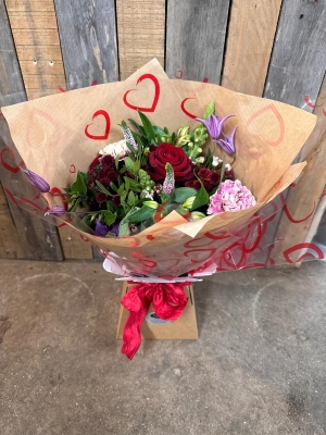 Valentines Mixed Aqua Bouquet